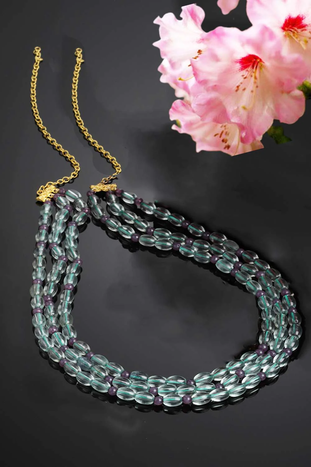 Elegant Multistrand Bead Necklace
