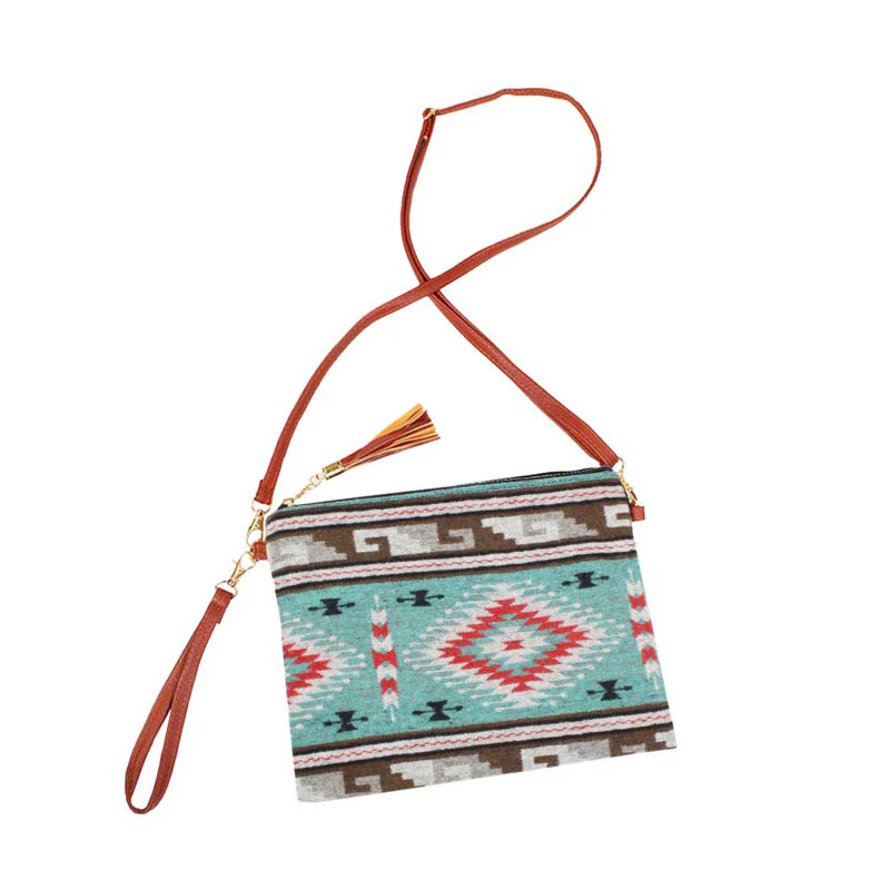 Chic Tribal Pattern Crossbody Bag
