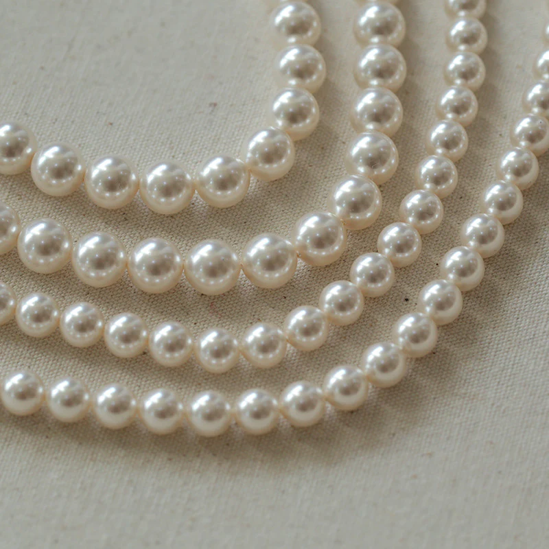 Elegant Faux Pearl Choker Necklace