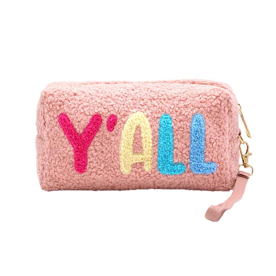 Cozy Pastel Textured Pouch
