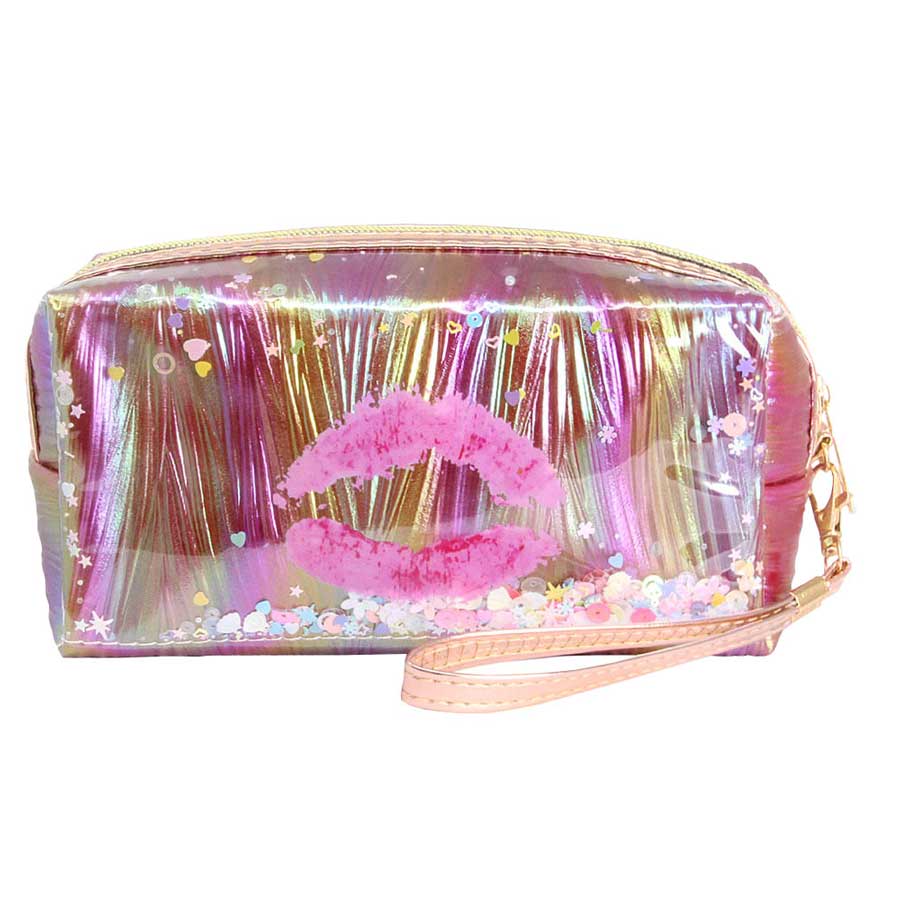 Vibrant Kiss Cosmetic Pouch