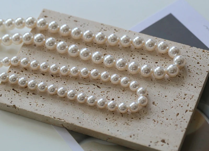 Elegant Faux Pearl Choker Necklace