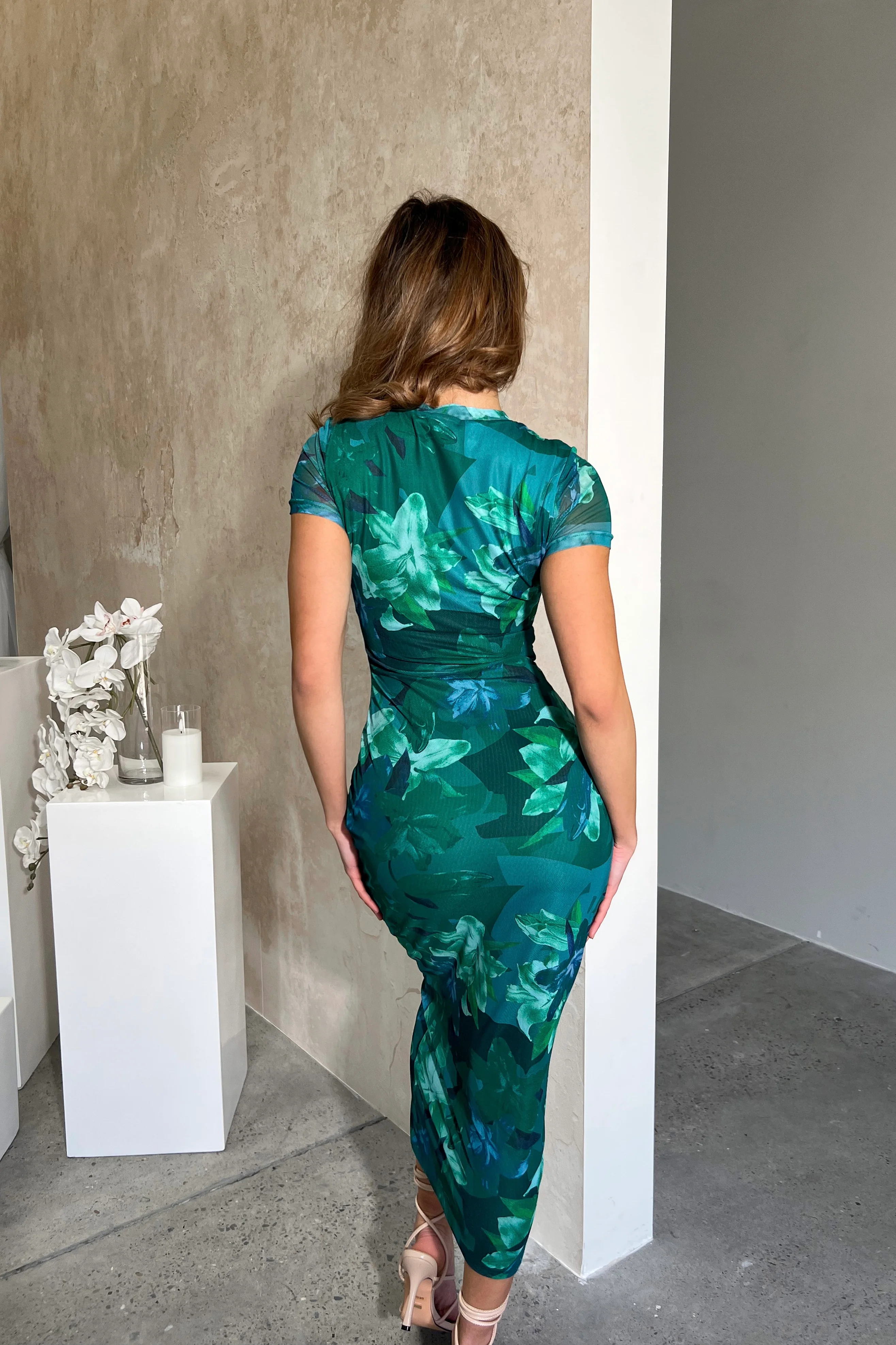 Elegant Floral Bodycon Dress