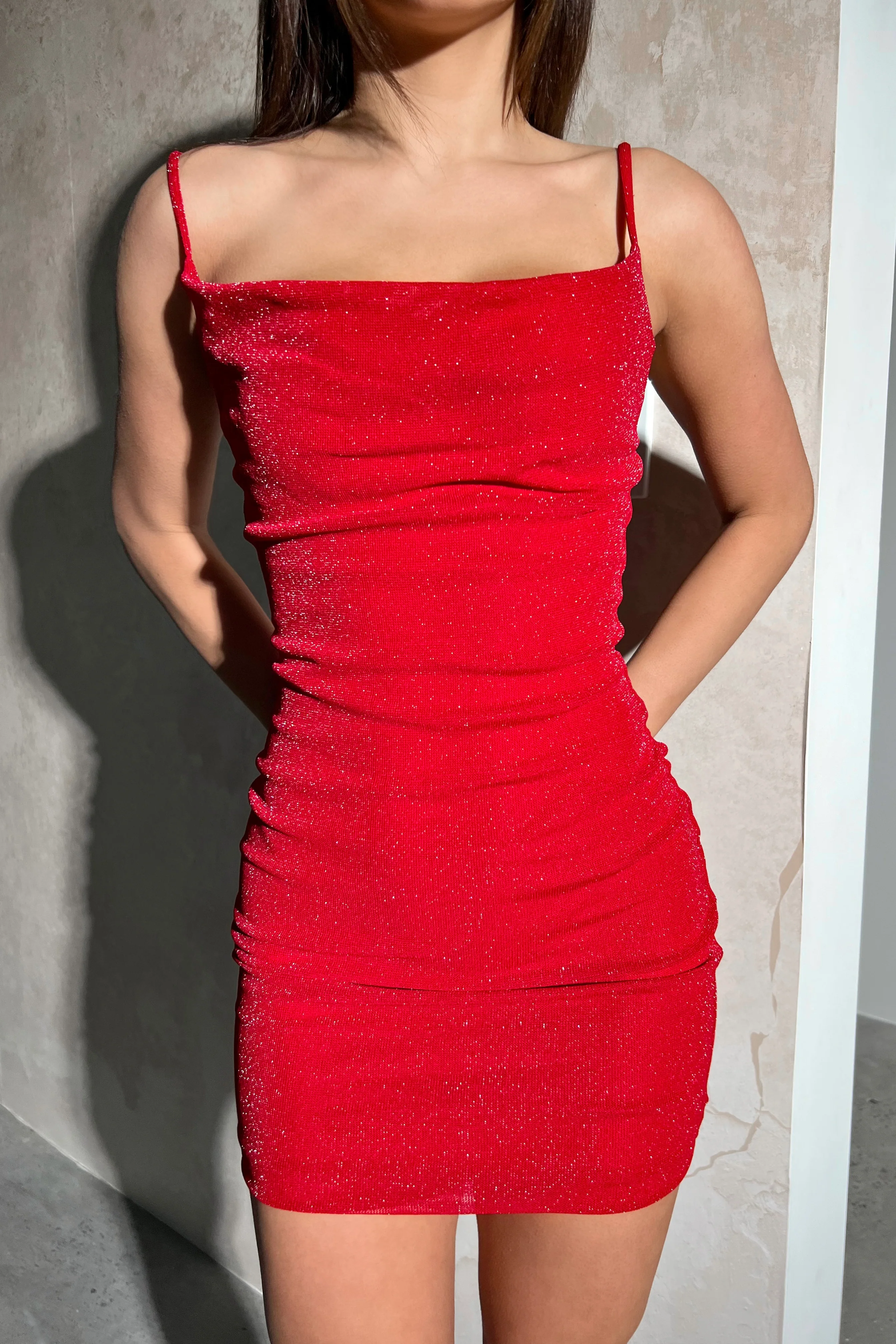 Sparkling Red Elegance Dress