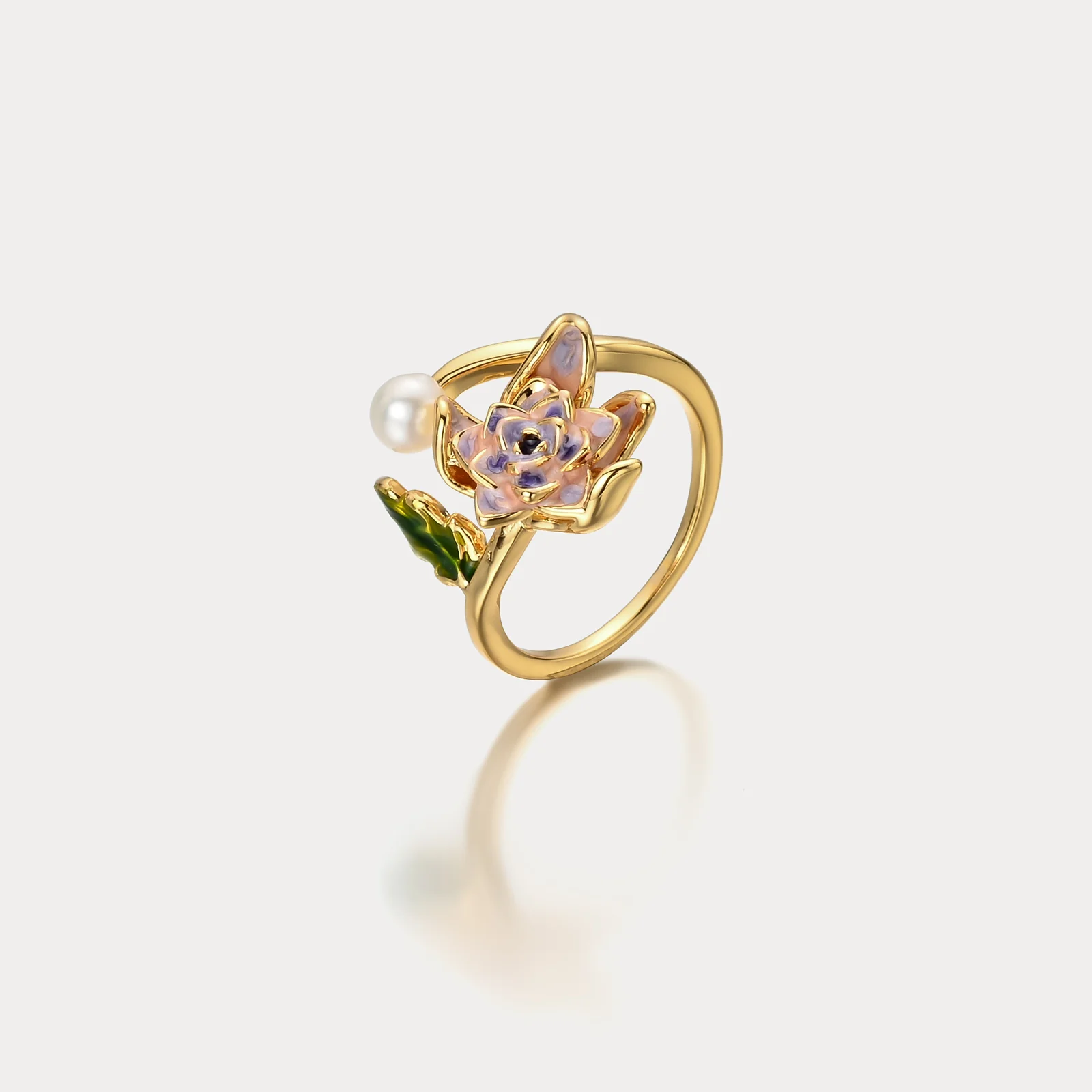 Floral Elegance Adjustable Ring