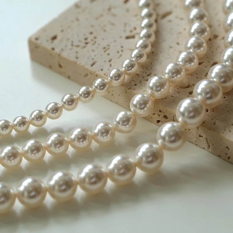Elegant Faux Pearl Choker Necklace