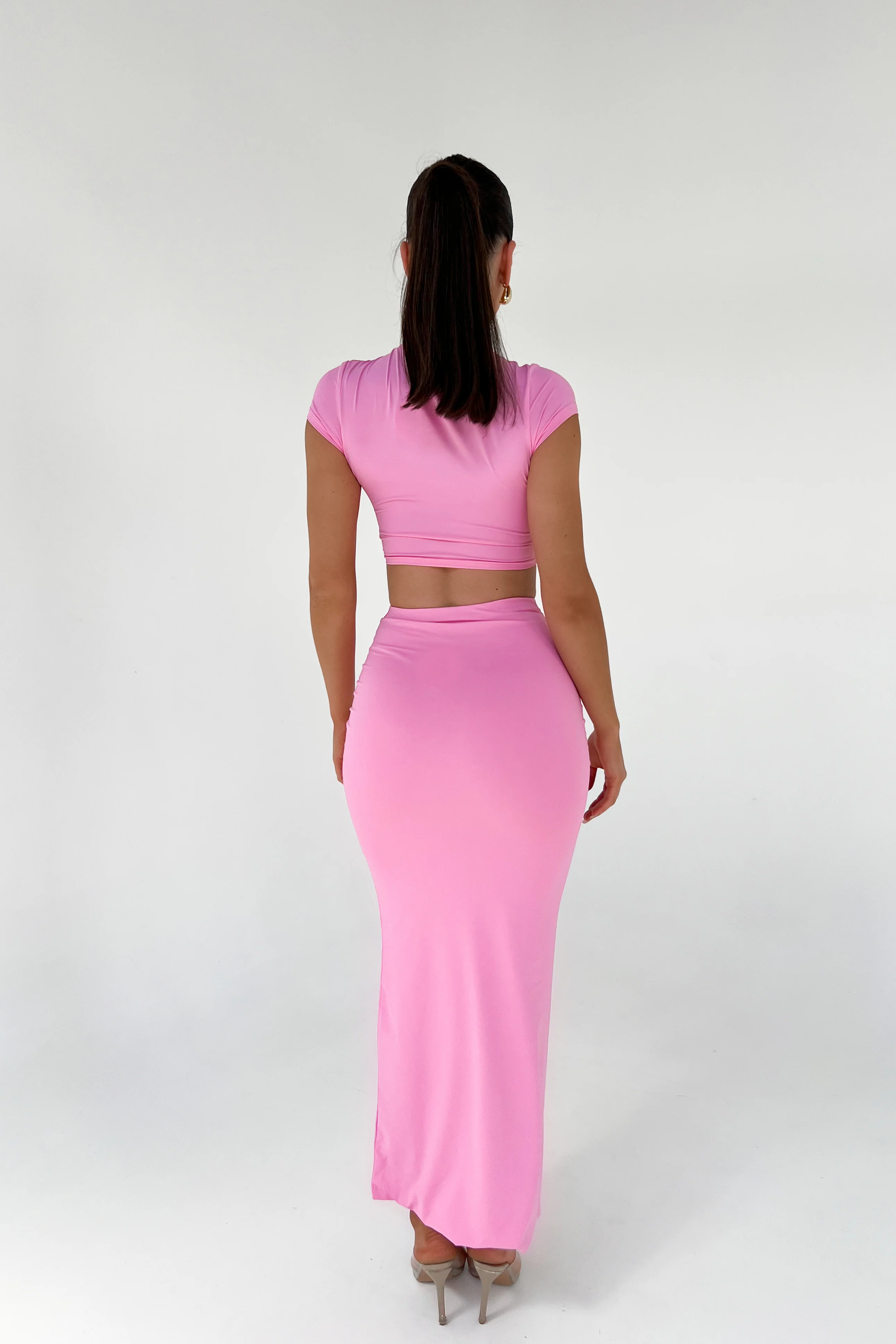 Elegant Pink Two-Piece Set