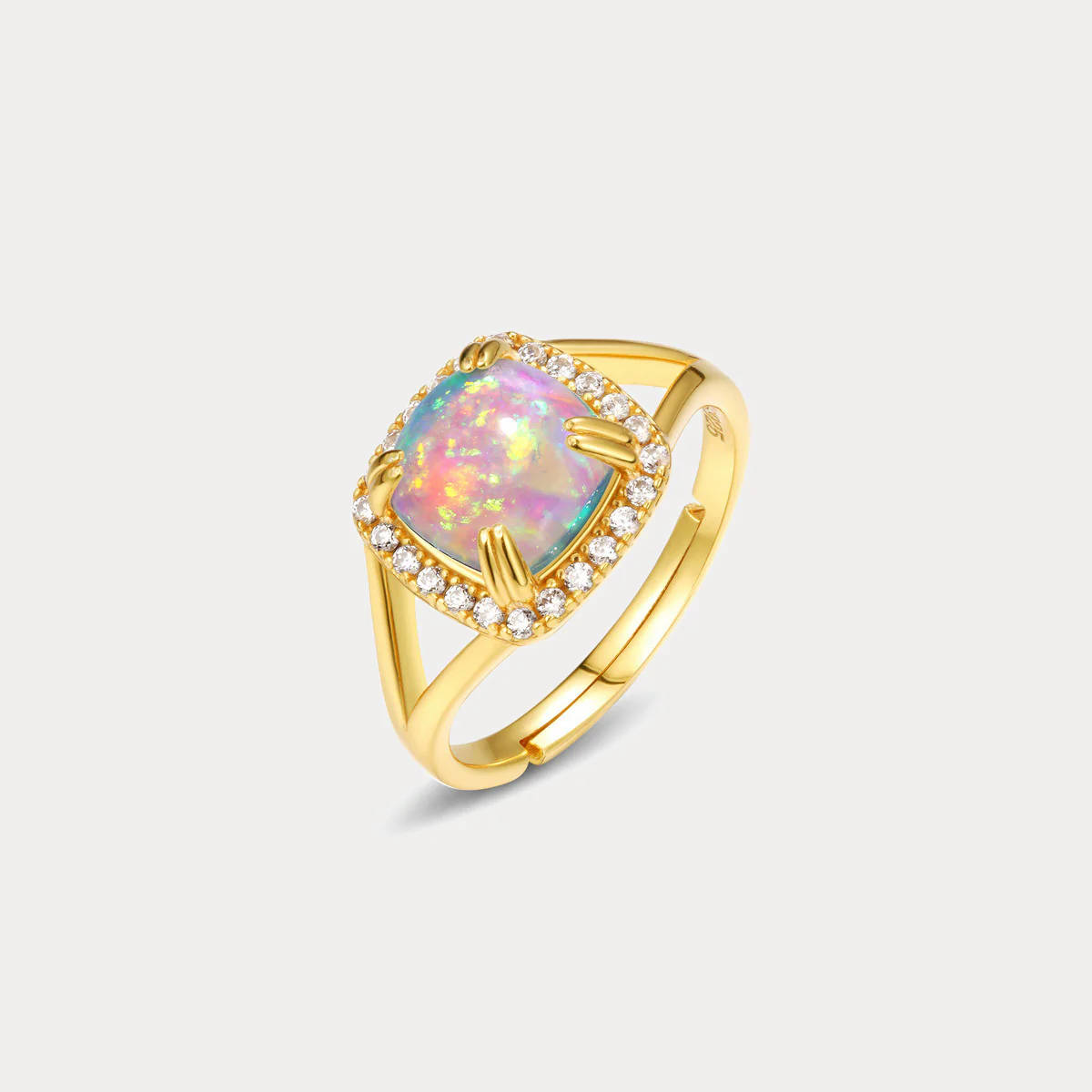 Elegant Crystal Aura Ring